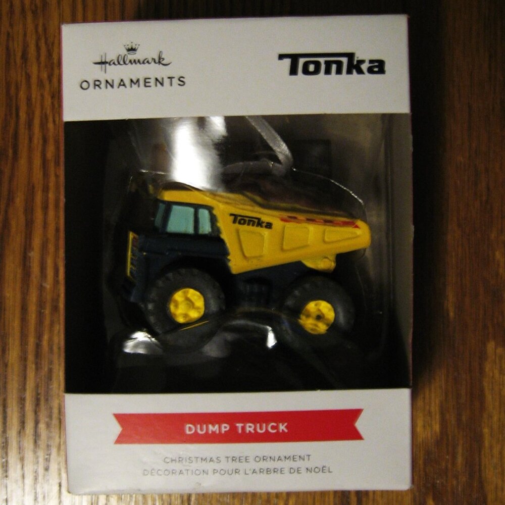 Hallmark Tonka Dump Truck Yellow Ornament 2021 NEW